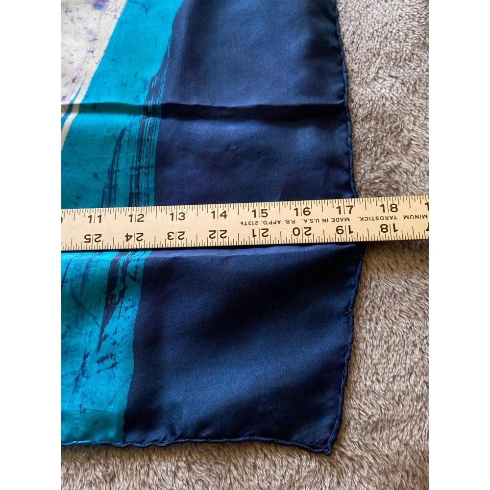 Batik Montreal Quebec Silky Scarf Hair Neck Tie Purse Accessory